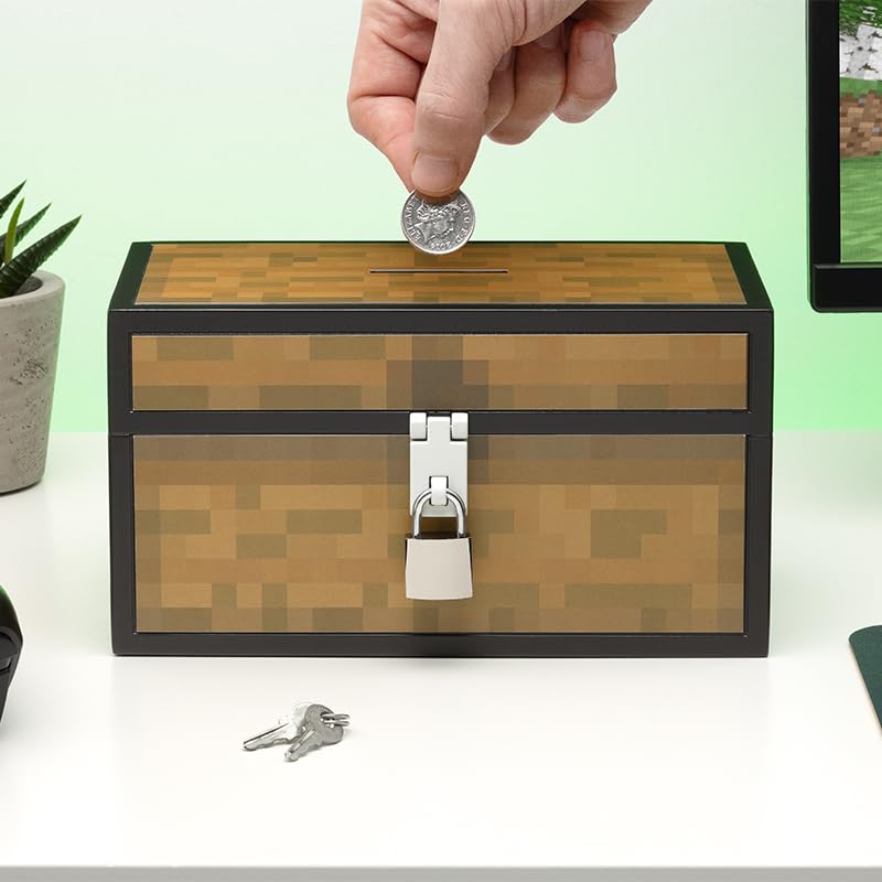 Foto 4 pulgar | Monedero Paladone, Cofre De Minecraft, Multicolor - Venta Internacional.