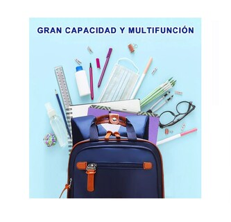 Foto 4 | Mochila De Escuela Primaria Impermeable Belug Royal Blue