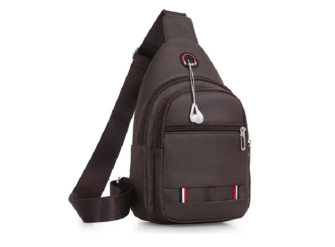 Bolso Bandolera Unisex Moderno Con Orificio Para Cable.