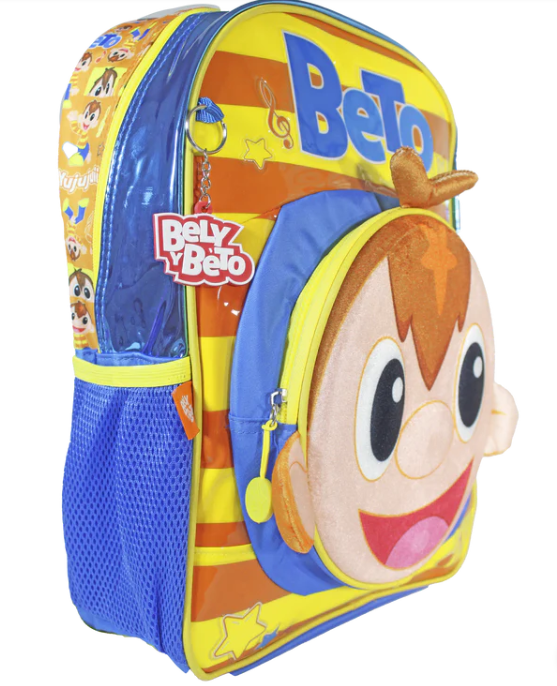 Foto 3 pulgar | Mochila Escolar Beto Cabezón  Primaria Bely Y Beto Diseño 3d 100% Original
