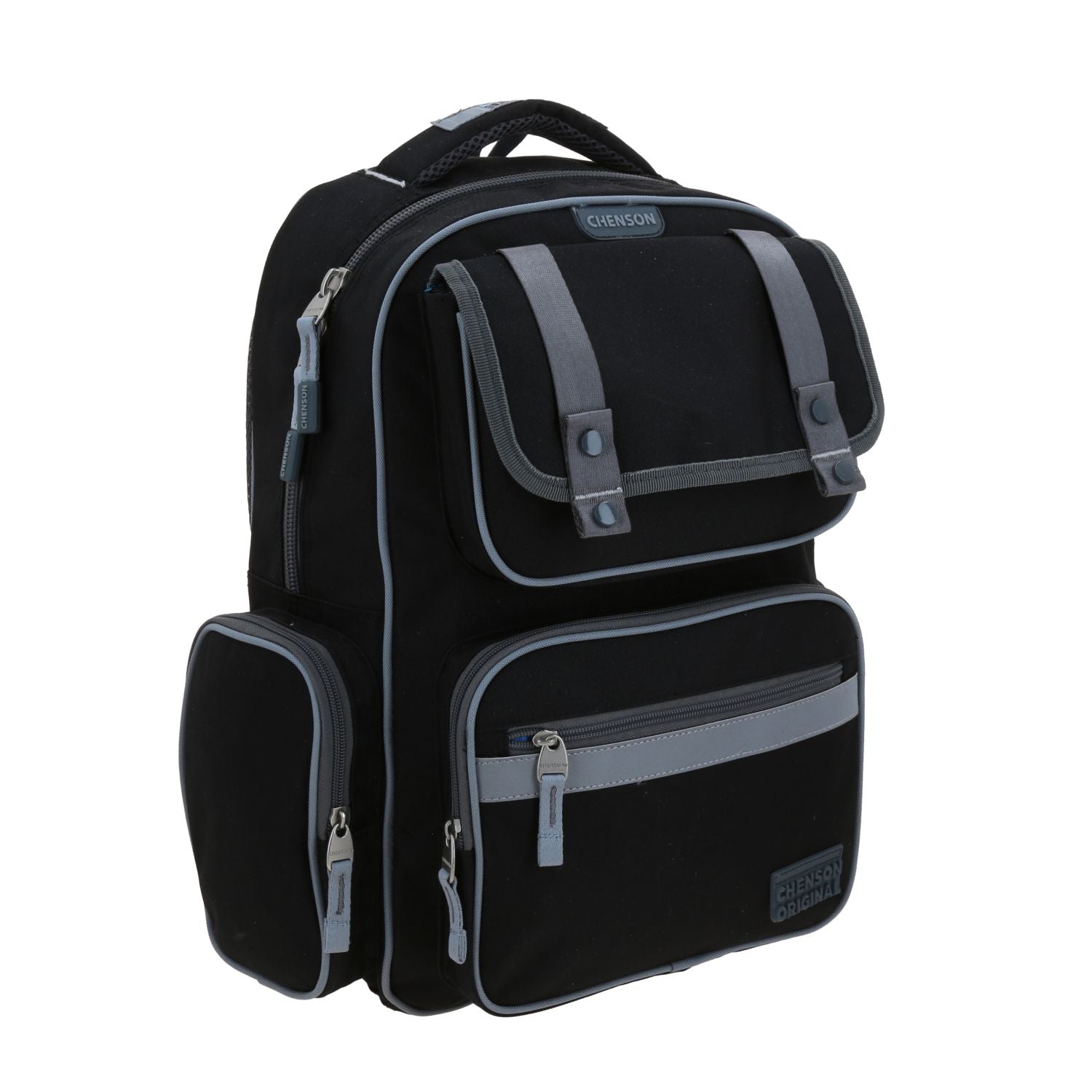 Foto 7 pulgar | Mochila Negra Escolar Chenson Original Strong
