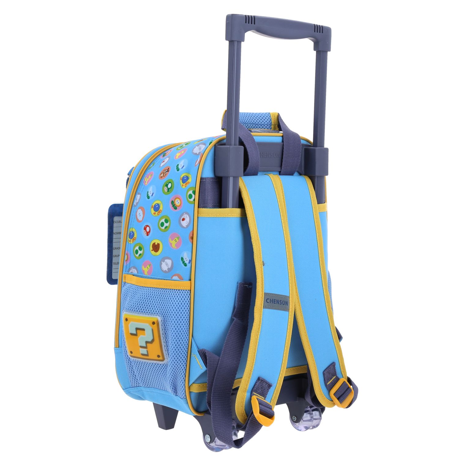 Foto 4 pulgar | Mochila Azul Con Ruedas Mario Bros Chenson Param