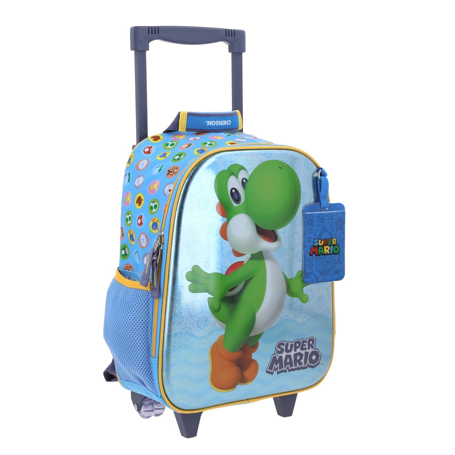 Foto 7 pulgar | Mochila Azul Con Ruedas Mario Bros Chenson Param