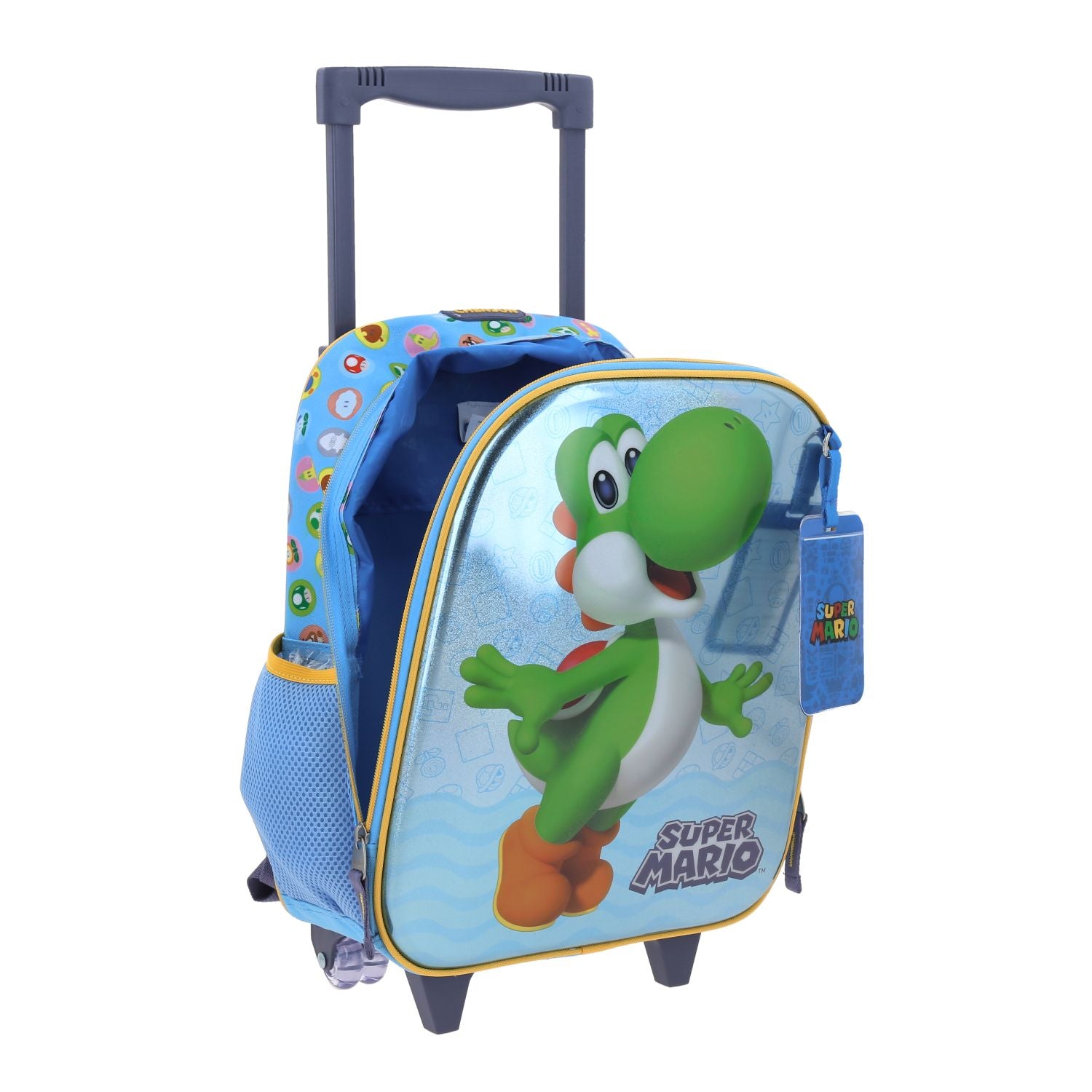 Foto 8 pulgar | Mochila Azul Con Ruedas Mario Bros Chenson Param