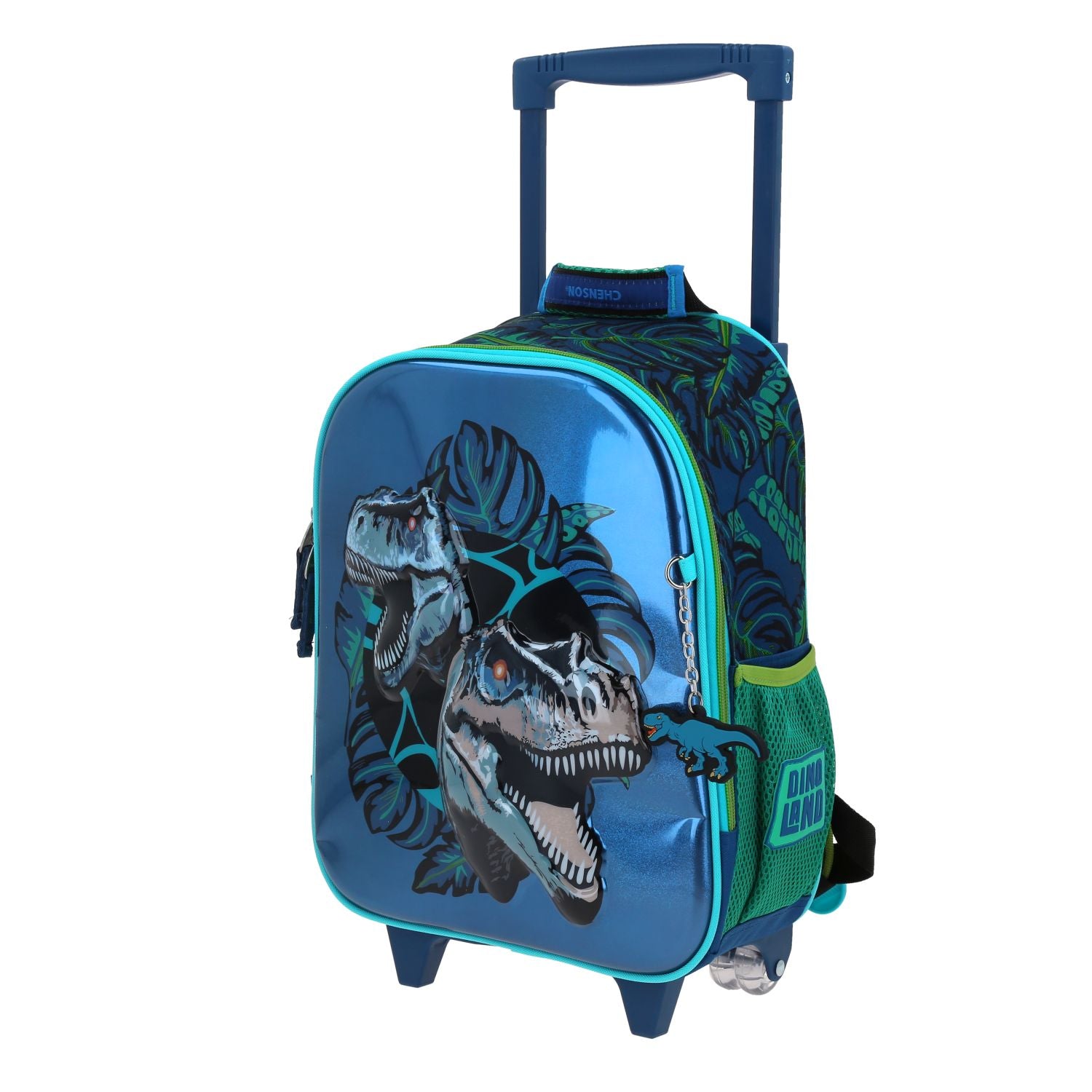 Foto 2 | Mochila Con Ruedas Azul Dinosaurios 6d Chenson Original Raptors