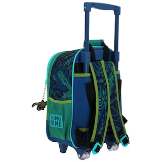Foto 3 | Mochila Con Ruedas Azul Dinosaurios 6d Chenson Original Raptors