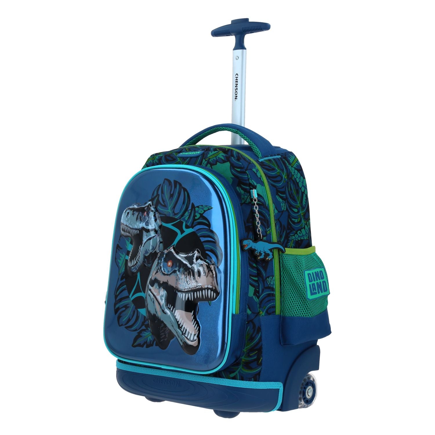 Foto 2 | Mochila Con Ruedas Azul Dinosaurios 6d Chenson Original Raptors