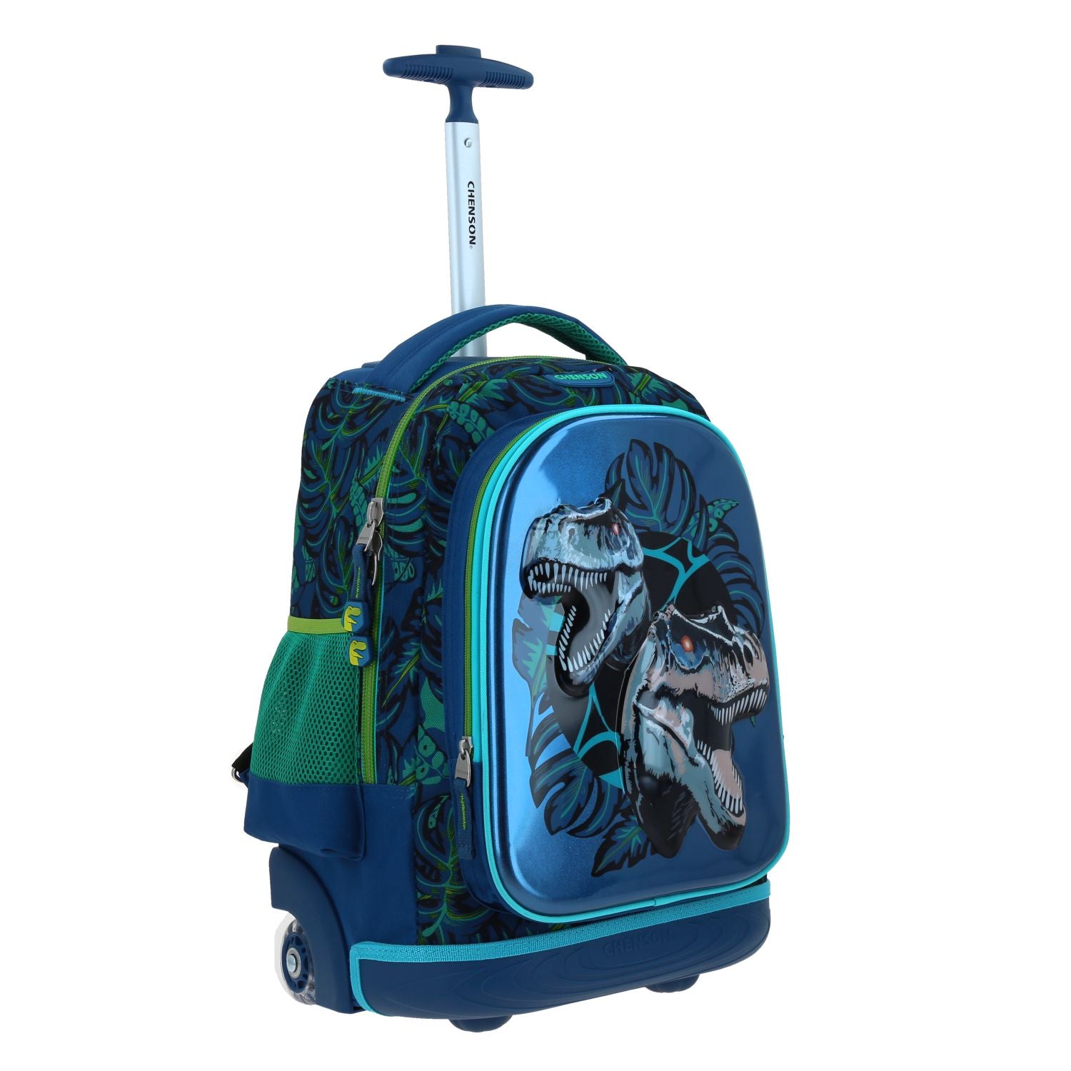 Foto 7 pulgar | Mochila Con Ruedas Azul Dinosaurios 6d Chenson Original Raptors