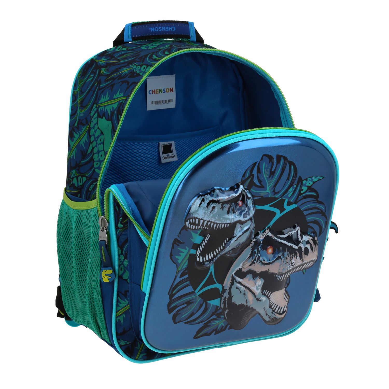 Foto 8 pulgar | Mochila Azul Escolar Con Diseño De Dinosaurios 6d Chenson Raptors