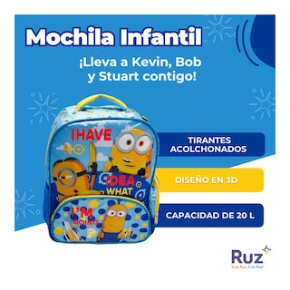 Foto 3 | Mochila Infantil Universal Minions Evergreen 20 L