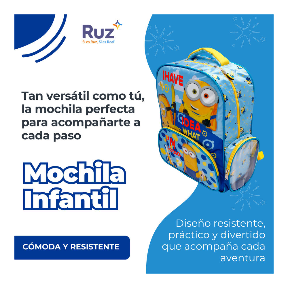 Foto 5 pulgar | Mochila Infantil Universal Minions Evergreen 20 L