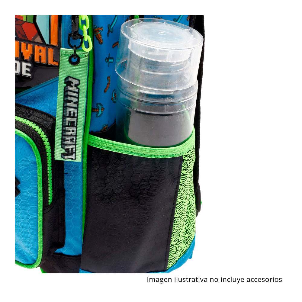 Foto 7 pulgar | Mochila Infantil Microsoft Minecraft 20l