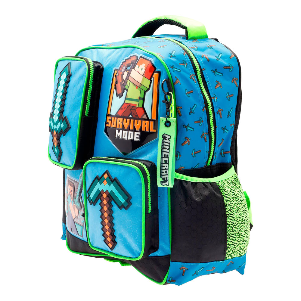 Foto 8 pulgar | Mochila Infantil Microsoft Minecraft 20l