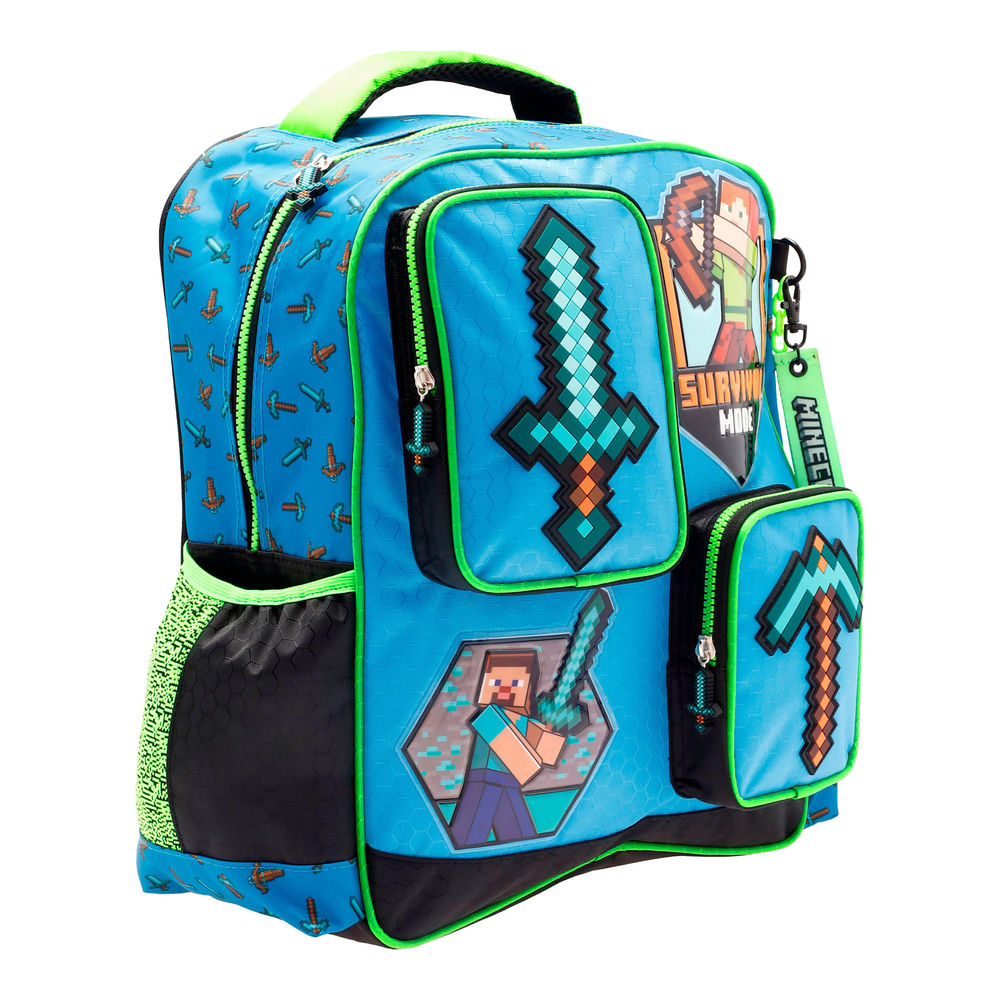Foto 9 pulgar | Mochila Infantil Microsoft Minecraft 20l