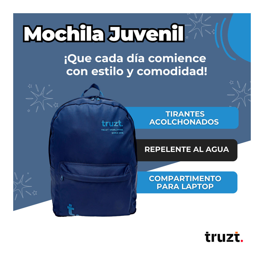 Foto 4 pulgar | Mochila Juvenil Ruz Truzt 26 L