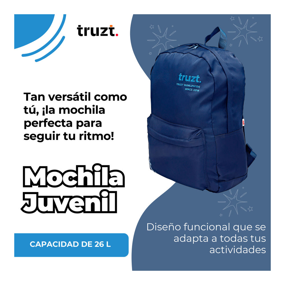 Foto 5 pulgar | Mochila Juvenil Ruz Truzt 26 L
