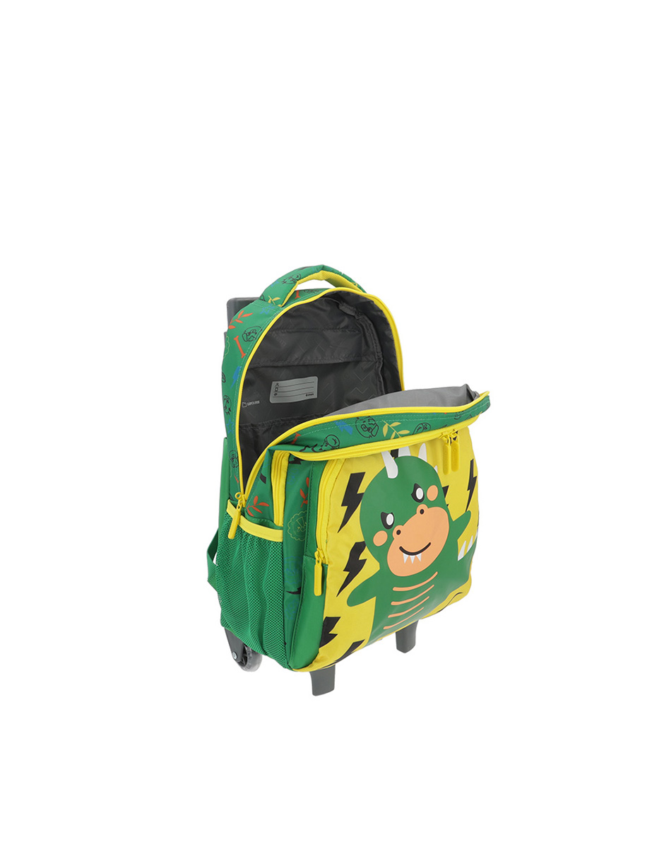 Foto 3 | Mochila Con Ruedas  Xtrem Lincoln 4xt Trolley Green Dino