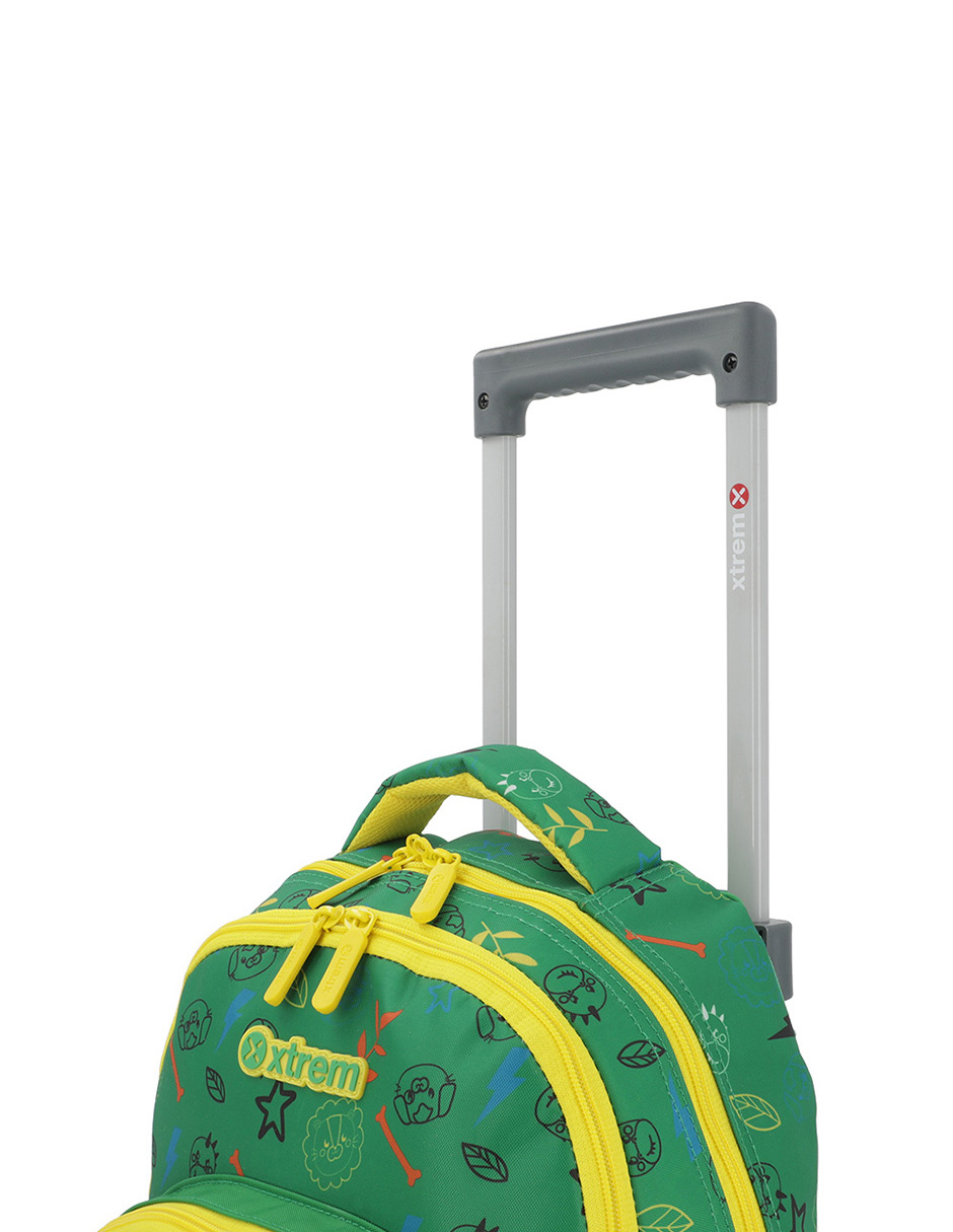 Foto 7 pulgar | Mochila Con Ruedas  Xtrem Lincoln 4xt Trolley Green Dino