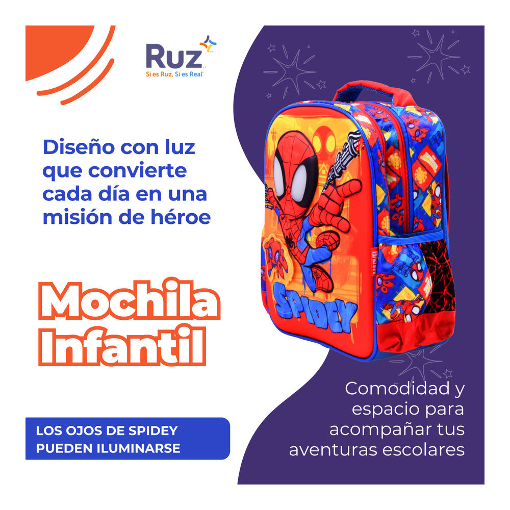Foto 5 pulgar | Mochila Kinder Infantil Marvel Spidey And His Amazing Friends 11 L
