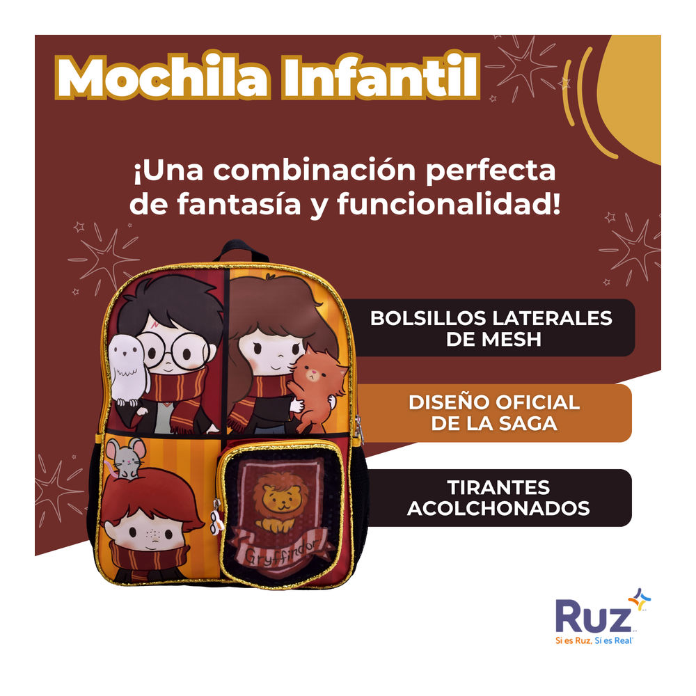 Foto 4 pulgar | Mochila Primaria Infantil Warner Bros Harry Potter 20 L
