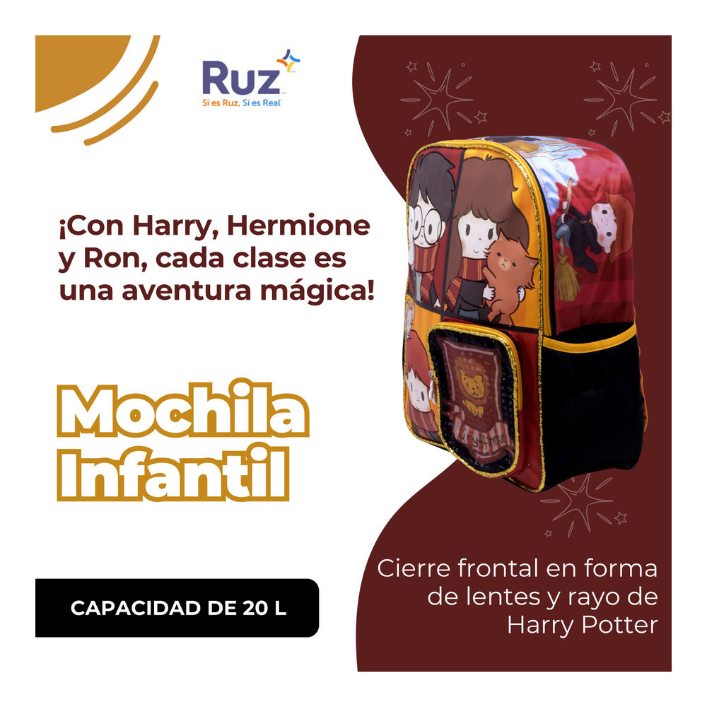 Foto 5 pulgar | Mochila Primaria Infantil Warner Bros Harry Potter 20 L