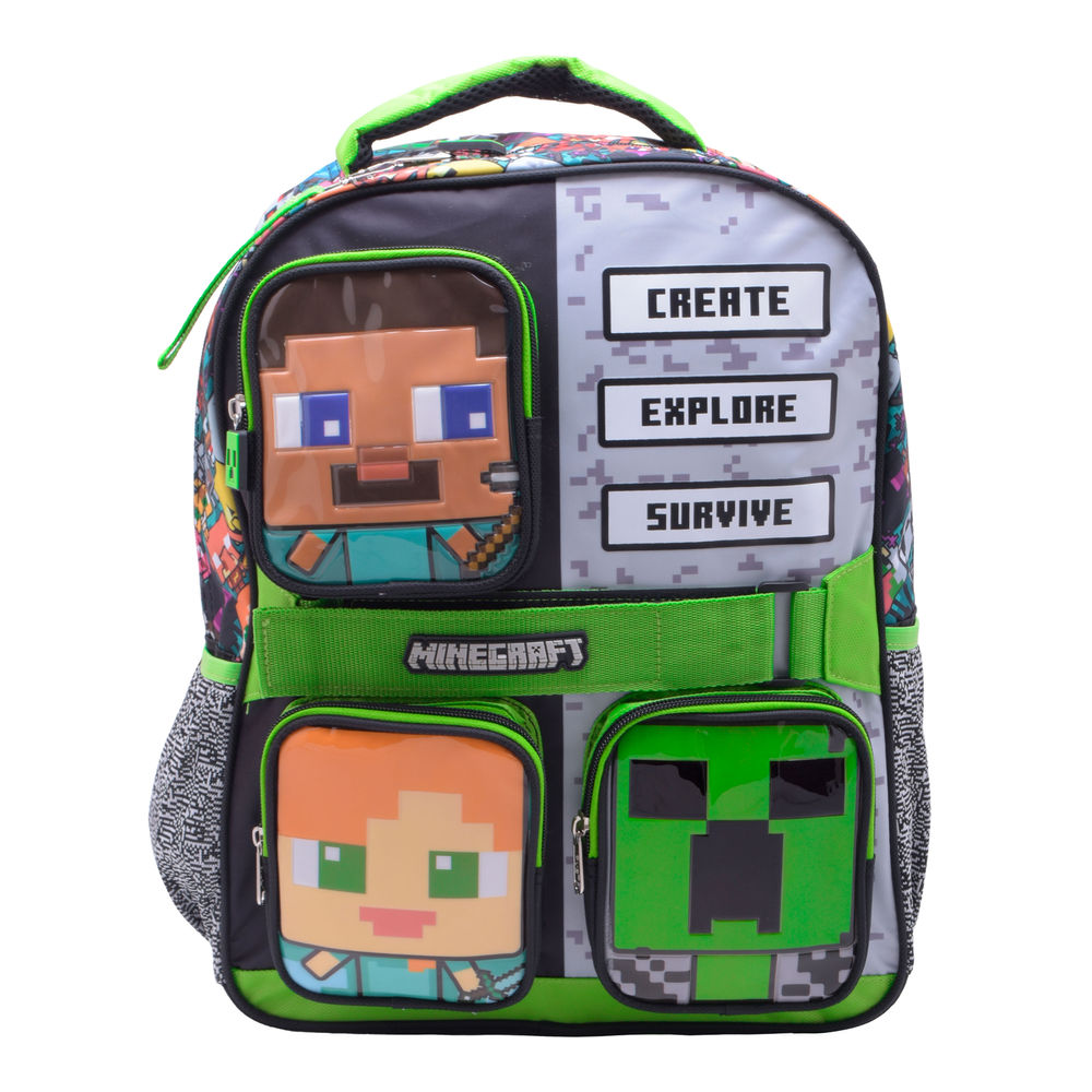 Foto 2 pulgar | Mochila Primaria Infantil Microsoft Minecraft 20 L