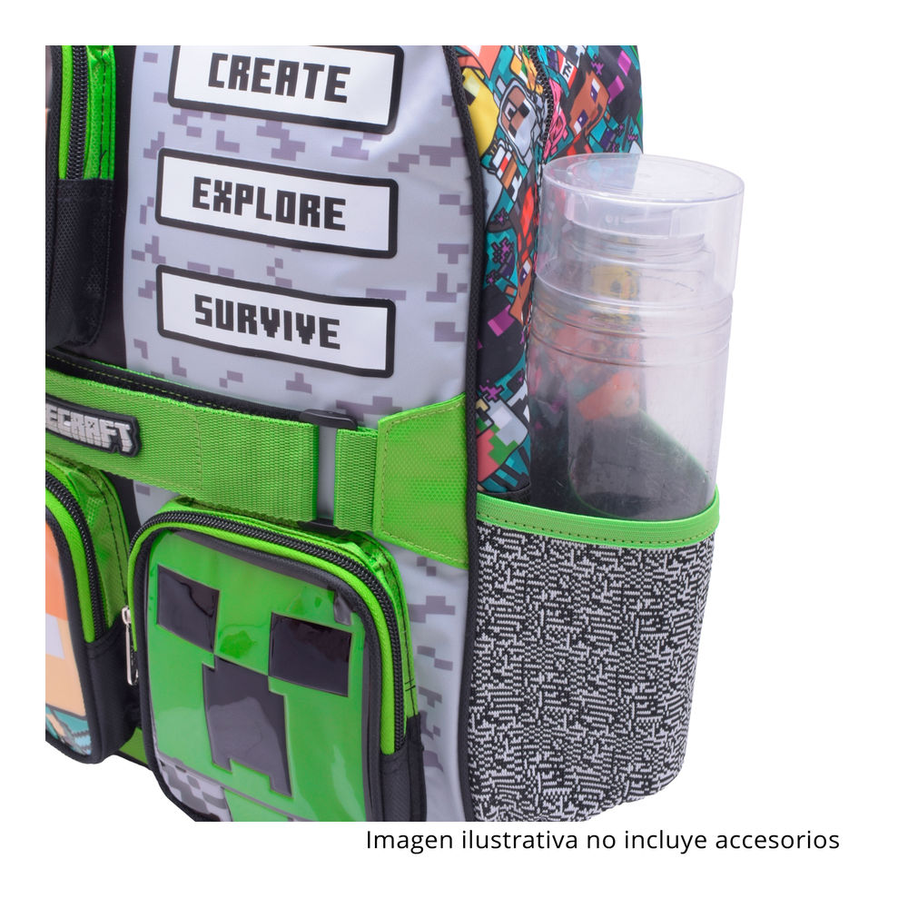 Foto 6 | Mochila Primaria Infantil Microsoft Minecraft 20 L