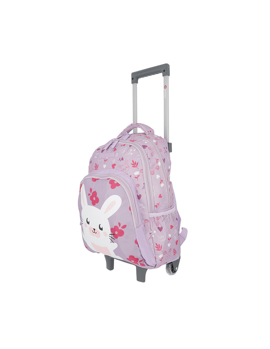 Foto 3 pulgar | Mochila Con Ruedas  Xtrem Lincoln 4xt Trolley Lilac Rabbit