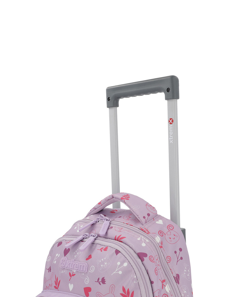 Foto 8 pulgar | Mochila Con Ruedas  Xtrem Lincoln 4xt Trolley Lilac Rabbit