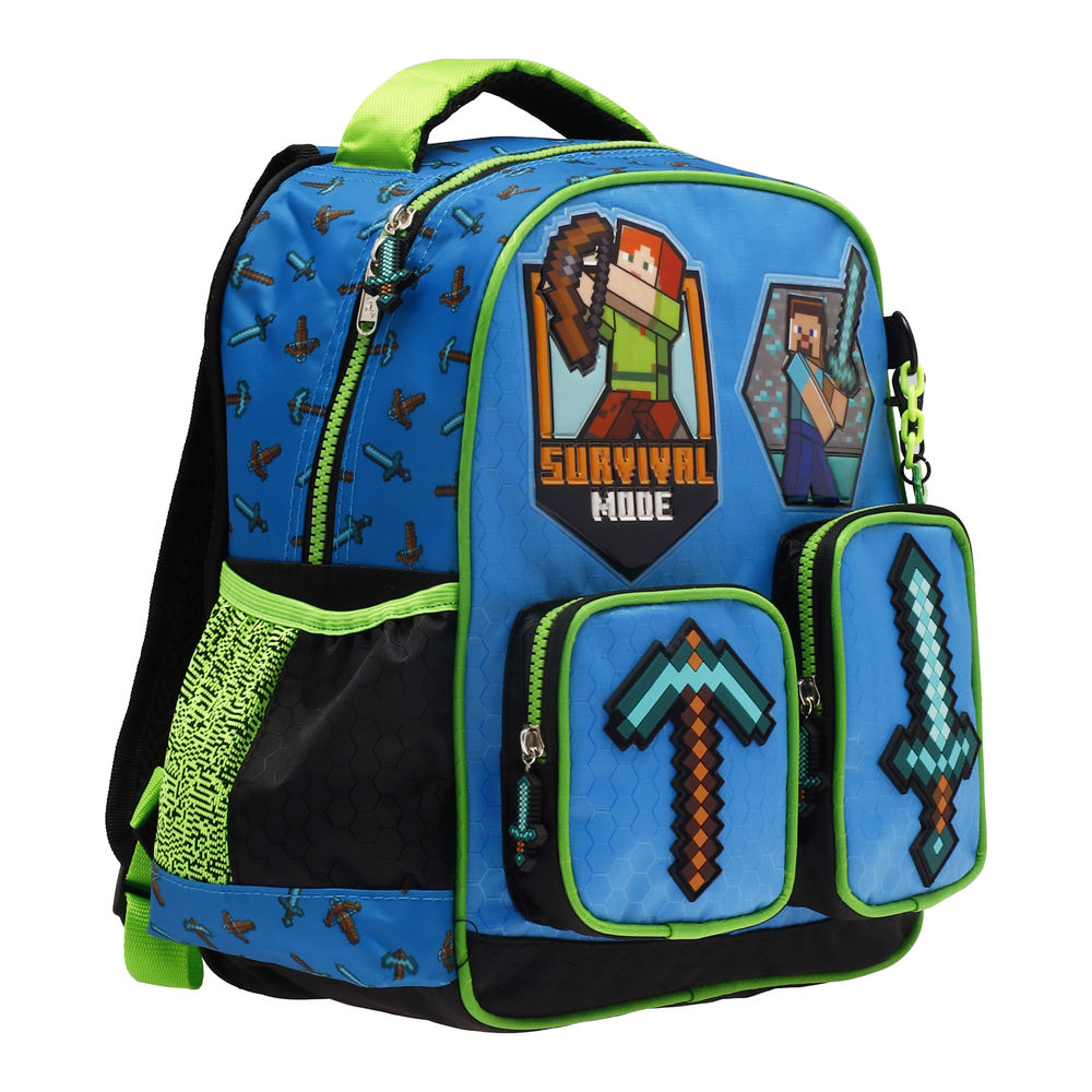 Foto 9 pulgar | Mochila Kinder Infantil Microsoft Minecraft 11 L