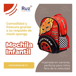 Foto 4 | Mochila Kinder Infantil Disney Cars 11 L