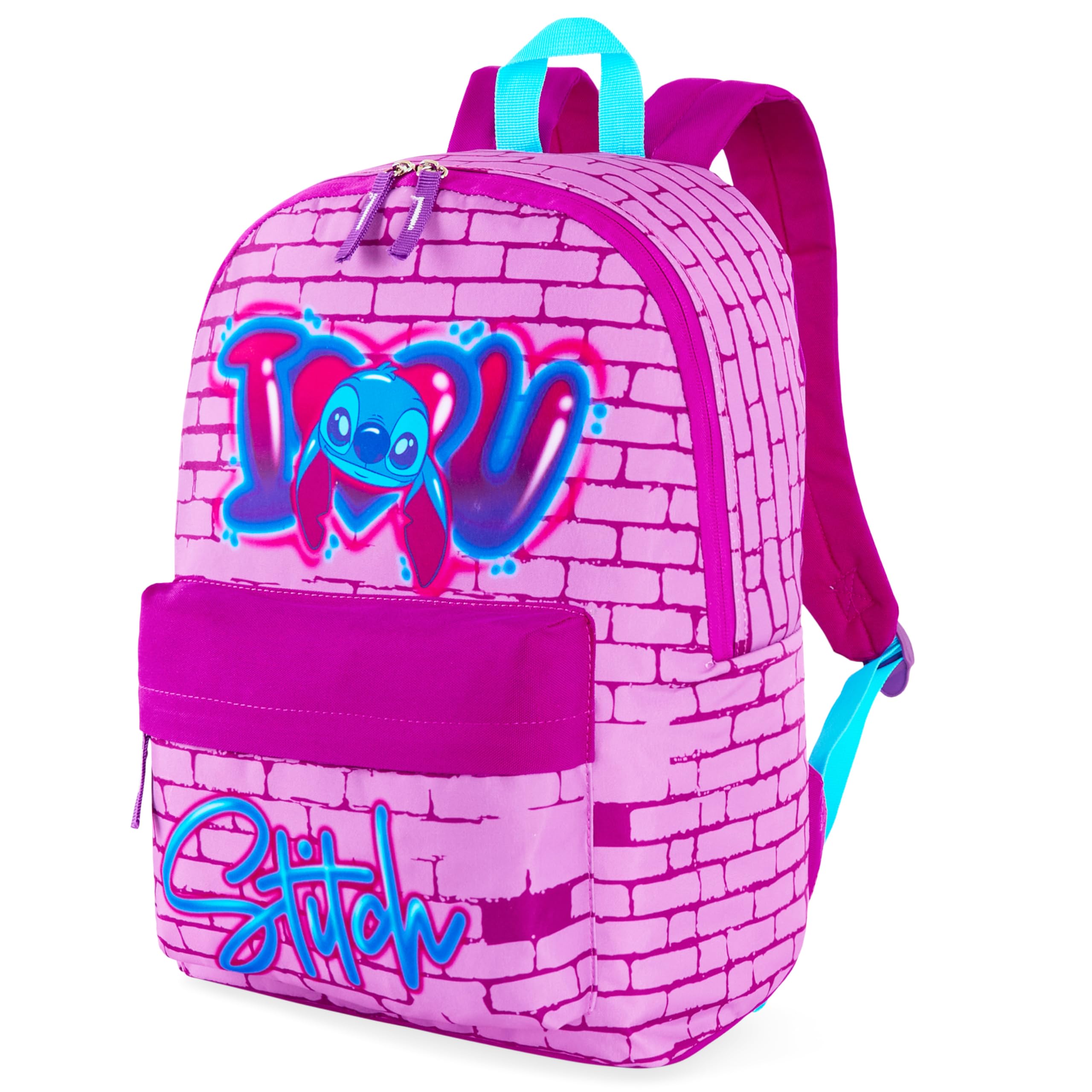 Foto 2 pulgar | Mochila Disney Stitch Para Niñas, Escuela, Color Rosa - Venta Internacional.