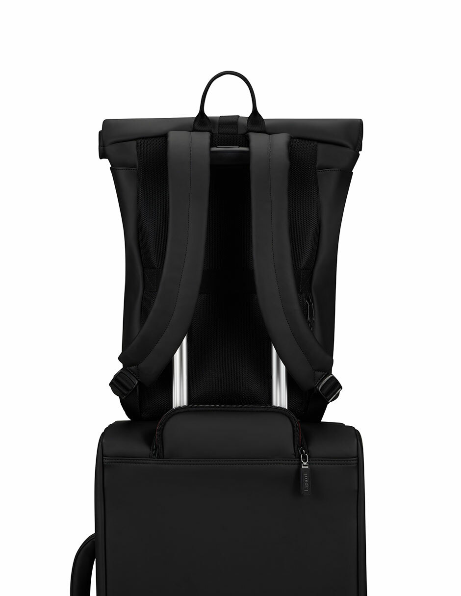 Foto 5 pulgar | Mochila Lipault Lost In Berlin Rolltop Black