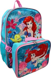 Foto 2 | Mochila Ruz Group Little Mermaid Azul-rosa De 40 Cm Con Fiambrera - Venta Internacional.