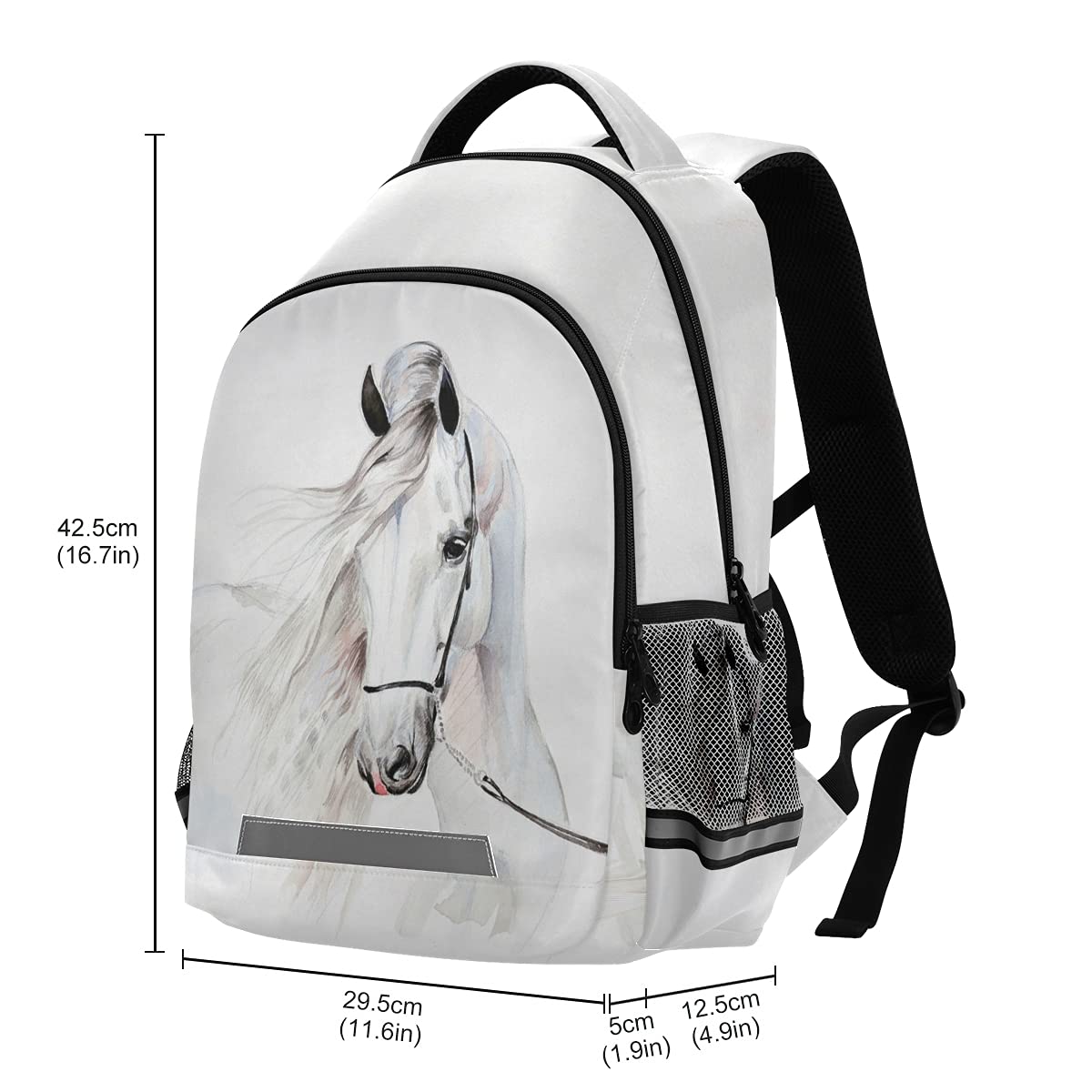 Foto 5 | Mochila Senya White Horse Para Estudiantes, Niños Y Niñas, Escuela - Venta Internacional.