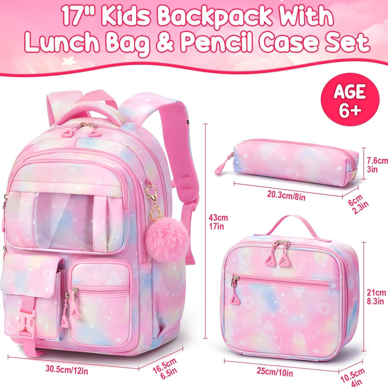 Foto 3 pulgar | Mochila Impermeable Fimibuke Para Niños Con Lonchera Y Estuche Para Lápices - Venta Internacional.
