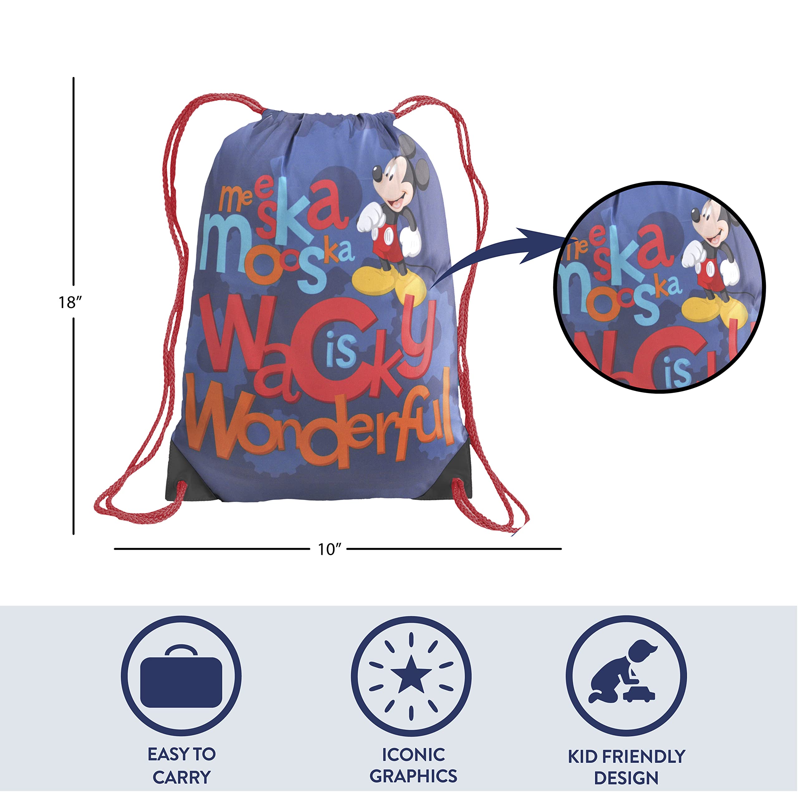 Foto 5 pulgar | Bolsa De Transporte Para Dormir Con Alfombrilla Para Dormir Con Mickey Mouse De Disney, Color Azul - Venta Internaciona