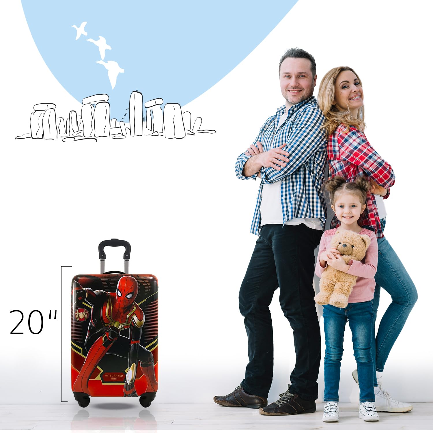 Foto 6 pulgar | Equipaje Fast Forward Spiderman No Way Home Para Niños De 20 Pulgadas - Venta Internacional.