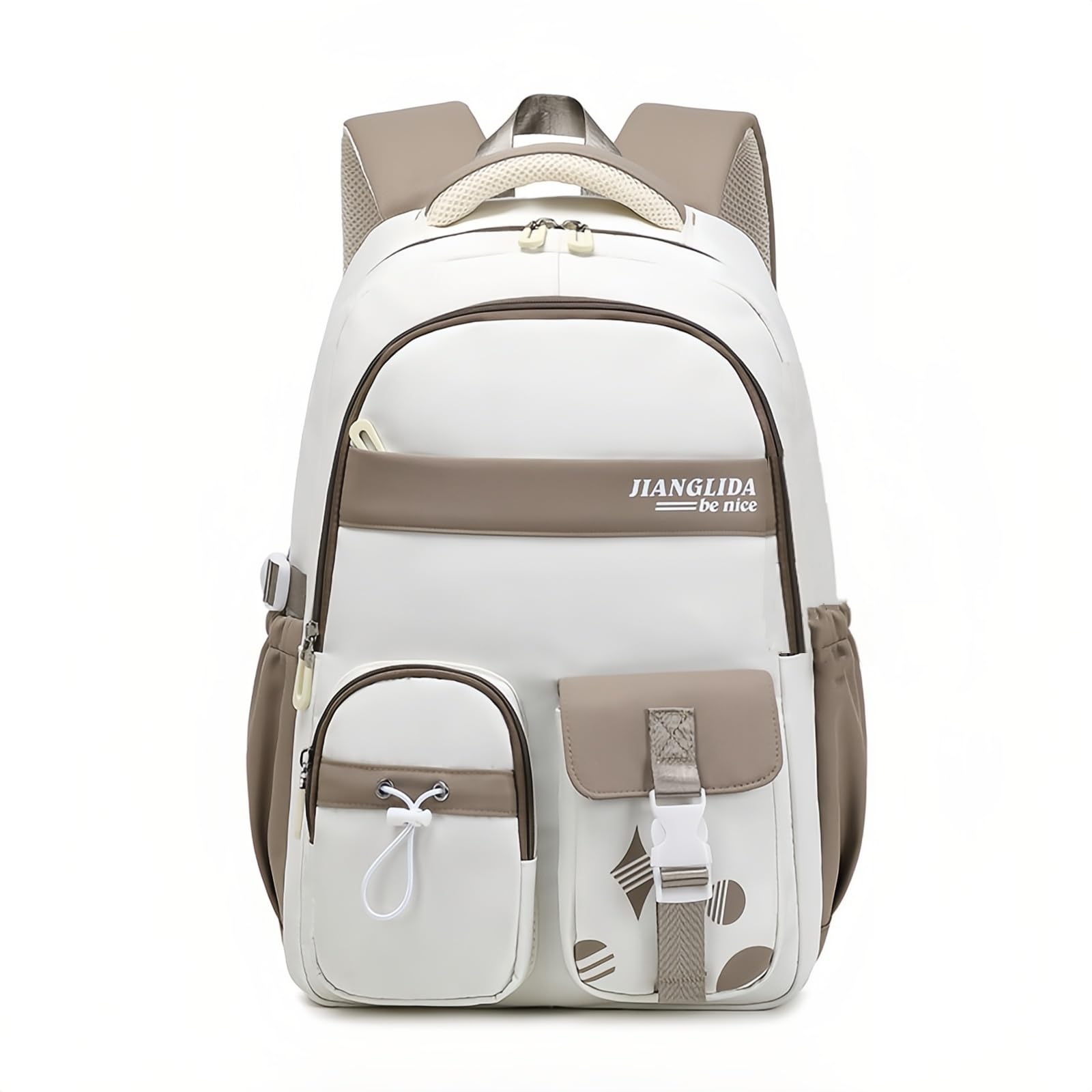 Mochila Vidoscla De Nailon Para Niñas Adolescentes Con Bloques De Color De 20 Litros - Venta Internacional.