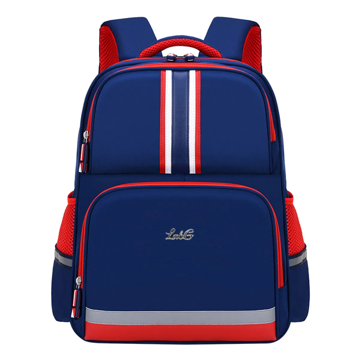 Mochila De Escolar Primaria Para Niños Y Niñas Gran Capacidad Impermeable Lab.g Azul