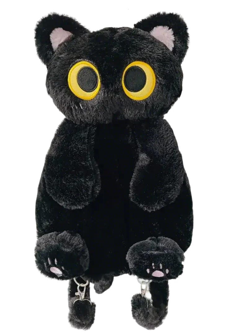 Mochila De Felpa Fotn Black Cat Para Niños 30x20 Cm - Venta Internacional.