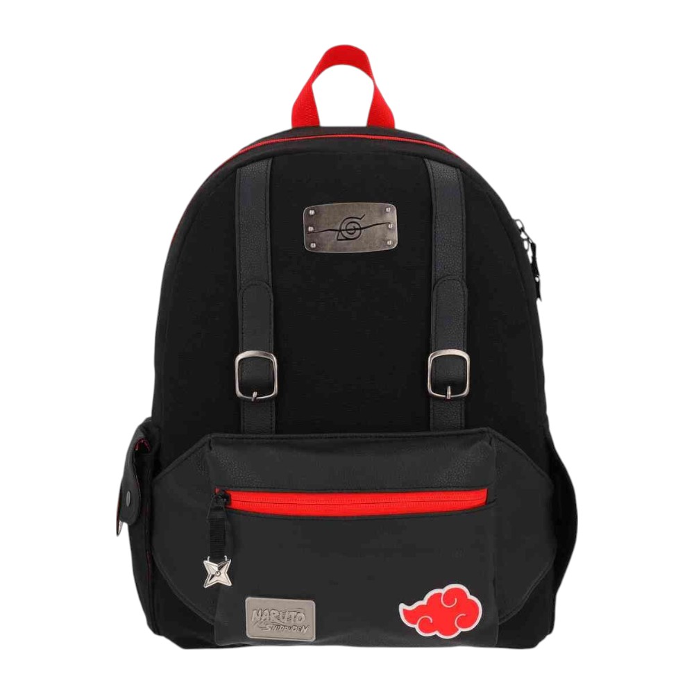 Foto 2 pulgar | Mochila Grande Yadatex Naruto Shippuden Negro Con Rojo Nts074-bp388a