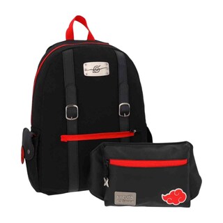 Foto 2 | Mochila Grande Yadatex Naruto Shippuden Negro Con Rojo Nts074-bp388a
