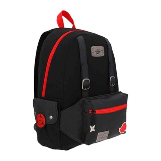 Foto 4 | Mochila Grande Yadatex Naruto Shippuden Negro Con Rojo Nts074-bp388a