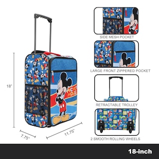 Foto 7 | Equipaje Bioworld Sonic The Hedgehog Soft, 18 Pulgadas, Azul - Venta Internacional.