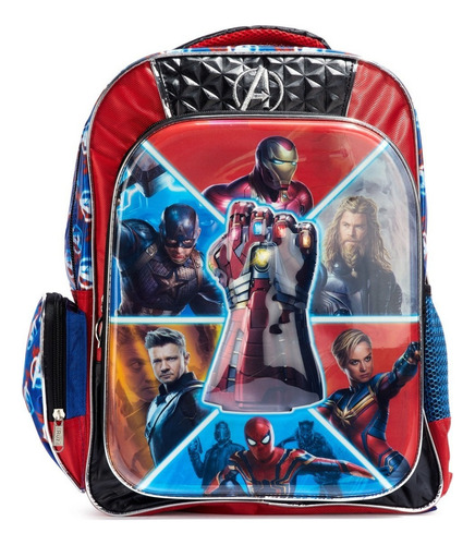 Foto 1 | Mochila Escolar Primaria Avengers Guante Iron Man Marvel 160607 Ruz