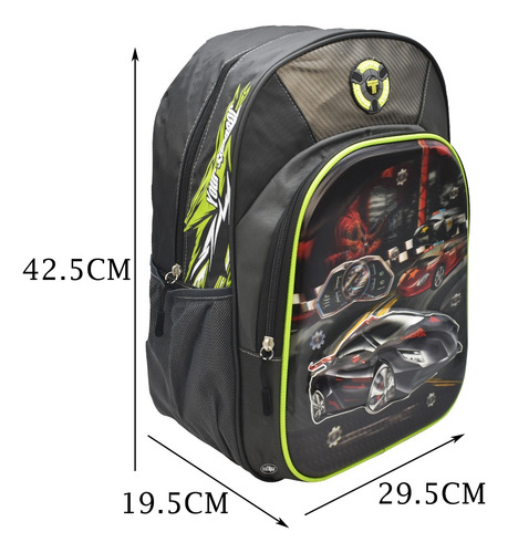 Foto 2 | Mochila Automoviles Your Sponsor 3d Lenticular Negra Primaria Torch