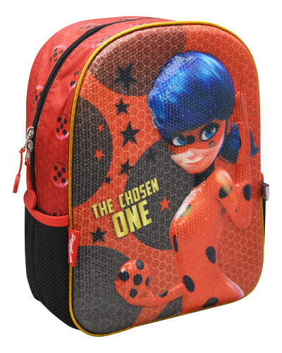 Foto 3 pulgar | Mochila Miraculous The Chosen One 3d Kinder Negra Fotorama