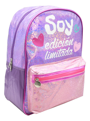 Foto 3 pulgar | Mochila Holi Soy Edicion Limitada Estampado Violeta Rosa Primaria 160871 Ruz
