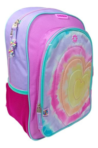Foto 2 | Mochila Happy Girl Corazon Estamado Rosa Primaria Chenson